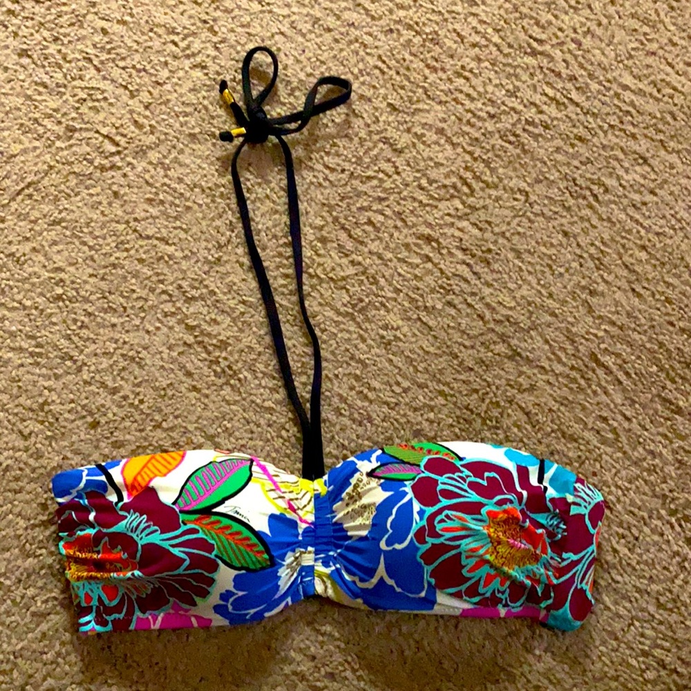Trina Turk Halter Bandeau Bikini Swimsuit Top